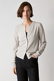 Australian Merino Classic Crew Cardigan