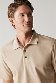 Cotton Interlock Marle Contrast Polo