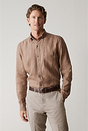 Regular Fit Delave Linen Shirt