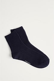 Rib Crew 3/4 Sock