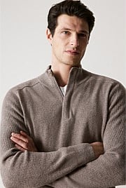 Merino Cashmere Half Zip