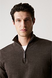 Merino Half Zip Knit