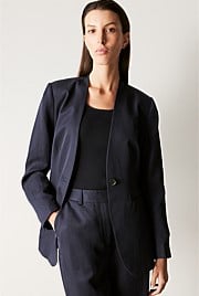 Collarless Blazer