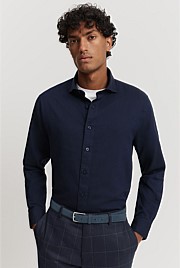 Tailored Fit Organically Grown Linen Blend Shirt