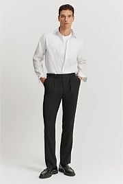 Wool Blend Buckle Pant