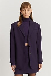 Wool Single-Breasted Blazer