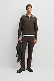 Jacquard Knit Polo