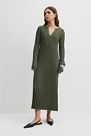 Pleat Knit Dress