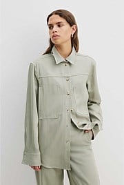 TENCEL Button Front Shirt