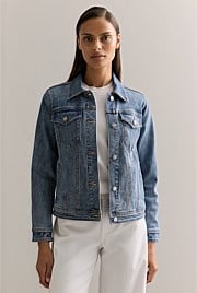 Cotton Blend Classic Denim Jacket
