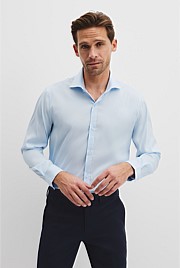 Tailored Fit Cotton Blend Stretch Shirt