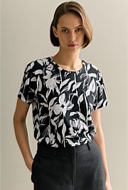 Pima Cotton Floral T-shirt