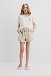 Teen Organically Grown Linen Short