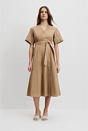 Utility Shirt Midi Dress