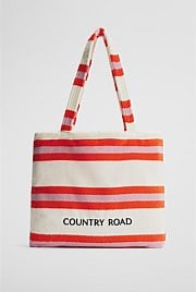 Verified Australian Cotton Stripe Bag-to-Towel