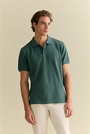 Pique Marle Monogram Polo