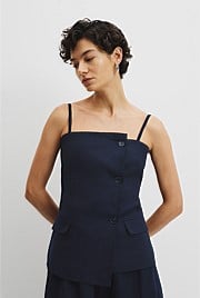 Organically Grown Linen Asymmetrical Cami