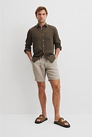 Organically Grown Linen Drawcord Short