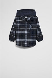 Hooded Check Shirt