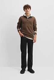 Teen Australian Cotton Heritage Half Zip Sweat