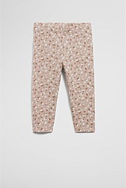Organically Grown Cotton Blend Leopard Legging