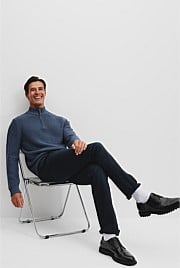 Australian Cotton Half Zip Knit