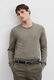 Australian Merino Wool Crew Neck Knit