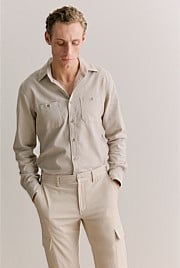 Regular Fit Jaspe Cotton Shirt