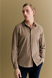 Regular Fit Featherwale Cord Shirt