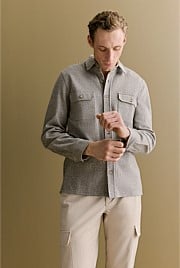 Puppytooth Jacquard Overshirt