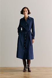 Pinwale Cord Shirt Dress