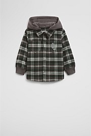 Australian Cotton Hooded Check Shirt