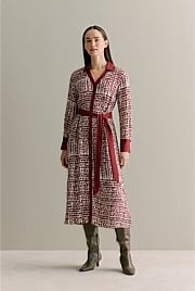 Geo Spot Shirt Dress