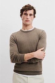 Australian Merino Wool Crew Neck Knit