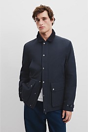 Cord Trim Wadded Jacket