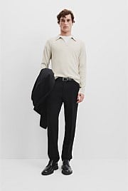 Boiled Australian Wool Trophy Rib Polo