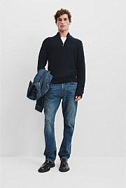 Australian Cotton Half Zip Knit