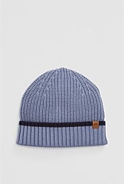 Stripe Rib Knit Beanie