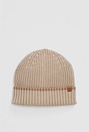Stripe Rib Knit Beanie