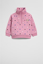 Australian Cotton Star Half Zip Sweat