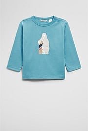 Organically Grown Cotton Polar Bear Long Sleeve T-Shirt