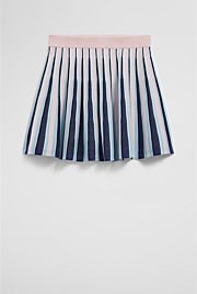 Pleated Knit Skirt