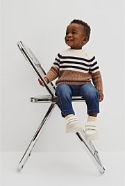 Contrast Stripe Knit