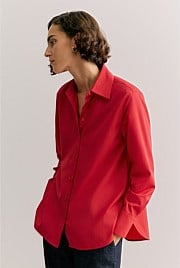 Cotton Poplin Long Sleeve Shirt