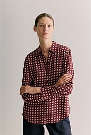 Mini Twill Painted Gingham Shirt