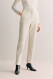 Ponte Blend Tailored Straight Leg Pant