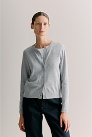 Australian Merino Classic Crew Cardigan