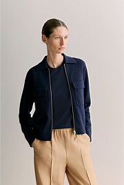 Merino Milano Zip Through Jacket