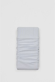 Brae Australian Cotton Stripe King Flat Sheet