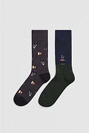 Blend Barbeque Sock Pack of 2